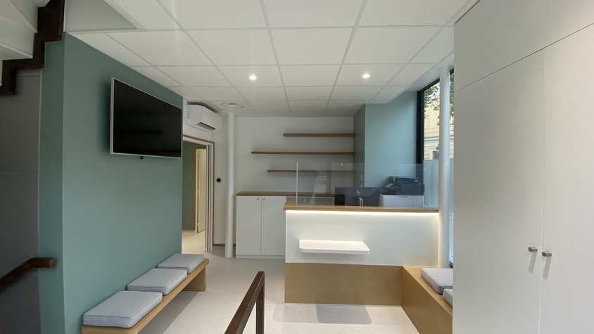 Aménagement d'un espace en clinique vétérinaire